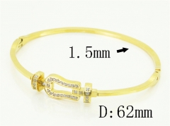 HY Wholesale Bangles Jewelry Stainless Steel 316L Fashion Bangle-HY04B0067HOZ