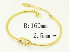 HY Wholesale Bangles Jewelry Stainless Steel 316L Fashion Bangle-HY04B0012HID