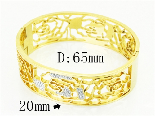 HY Wholesale Bangles Jewelry Stainless Steel 316L Fashion Bangle-HY80B2169H2L