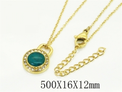 HY Wholesale Stainless Steel 316L Jewelry Hot sale Necklaces-HY30N0251EML