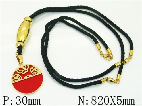 HY Wholesale Stainless Steel 316L Jewelry Hot sale Necklaces-HY52N0218IMD