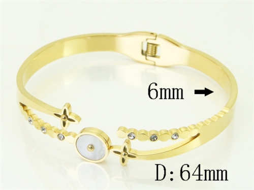 HY Wholesale Bangles Jewelry Stainless Steel 316L Fashion Bangle-HY04B0028HKX