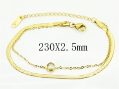 HY Wholesale Bracelets 316L Stainless Steel Jewelry Bracelets-HY25B0467HSS