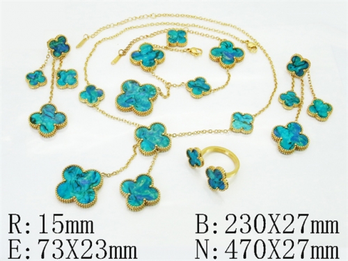 HY Wholesale Jewelry Set 316L Stainless Steel jewelry Set Fashion Jewelry-HY35S0134JLR