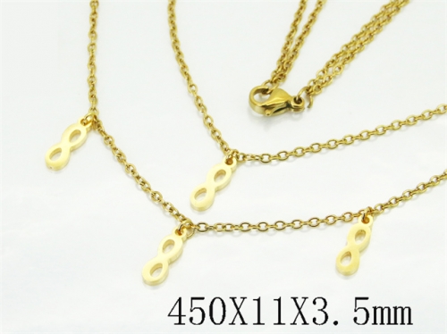 HY Wholesale Stainless Steel 316L Jewelry Popular Necklaces-HY12N0987LG