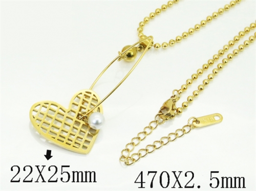 HY Wholesale Stainless Steel 316L Jewelry Popular Necklaces-HY32N1022PL