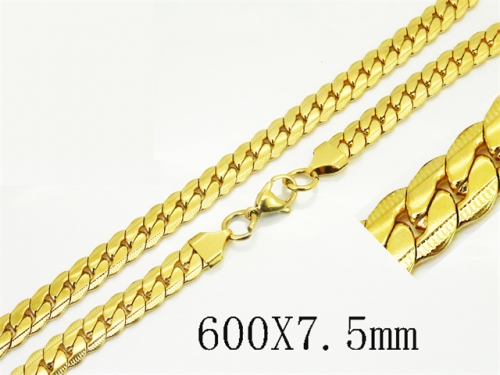 HY Wholesale Stainless Steel 316L Jewelry Popular Necklaces-HY40N1607HEE