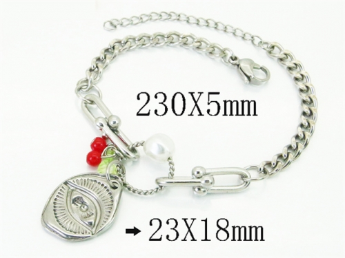 HY Wholesale Bracelets 316L Stainless Steel Jewelry Bracelets-HY21B0701HJR