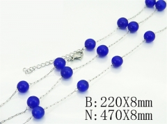 HY Wholesale Stainless Steel 316L Necklaces Bracelets Sets-HY70S0651OX