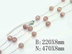 HY Wholesale Stainless Steel 316L Necklaces Bracelets Sets-HY70S0647OV