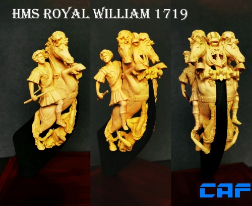 HMS Royal William   figurehead Boxwood carving For wooden model ship kit
