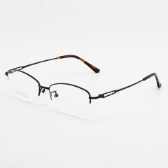 SY-1847 Titanium Glasses Women Optical Custom Oem Metal Glass Frames