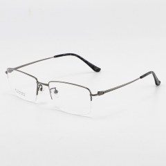 SY-1846 Latest model irregular titanium spectacle eyewear frame optical glasses in stock