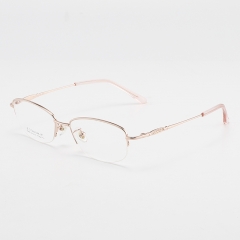 SY-1848 Men women unisex optical irregular titanium glasses