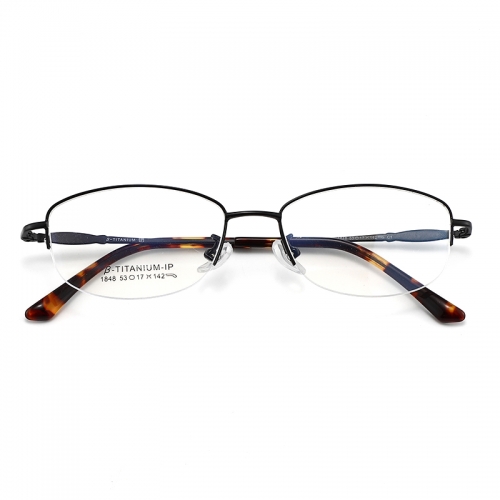 SY-1848 Men women unisex optical irregular titanium glasses