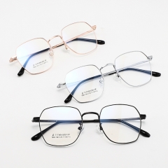 SY-1893 Wholesale Retro Round Thin Frame Titanium Alloy Glasses High Quality Trendy Optical Spectacles