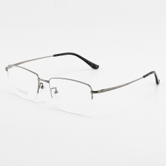 SY-1849 Titanium Glasses Women Optical Custom Oem Metal Glass Frames