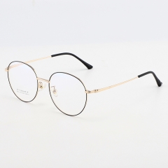 SY-1875 New ultra light titanium myopia retro circular eyeglass frame optical glasses