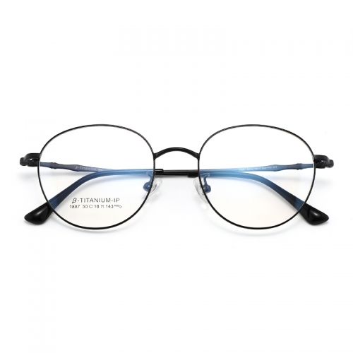 SY-1887 New Stylish Eyeglasses Classic Eyewear Round Metal Optical Glasses