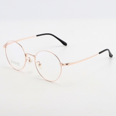 SY-1873 Classic Round Style Stock IP Plating Pure Titanium New Model Optical Frame Glasses