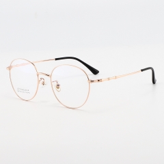 SY-1887 New Stylish Eyeglasses Classic Eyewear Round Metal Optical Glasses