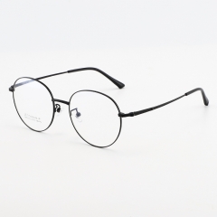 SY-1875 New ultra light titanium myopia retro circular eyeglass frame optical glasses