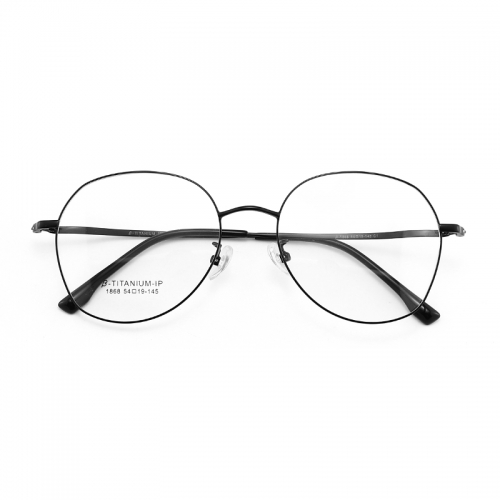 SY-1868 Latest model irregular titanium spectacle eyewear frame optical glasses in stock