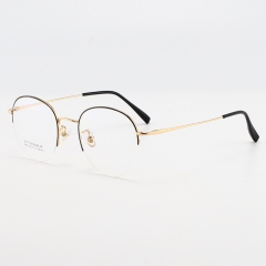 SY-1897 Hot Selling Round Metal Eye Glasses Frame Optical Glass In Amazon