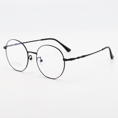 SY-1895 High Quality Round Silver Gold Titanium Eyeglasses Frames Optical Glasses