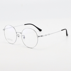 SY-1895 High Quality Round Silver Gold Titanium Eyeglasses Frames Optical Glasses