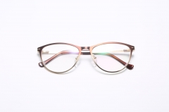 YXA161 Fashion clear frame rectangle pink pc optical glasses