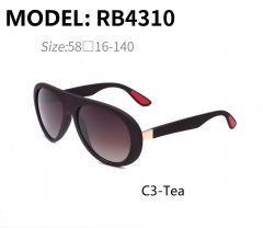 2019 fashion Oversized Square Shape Tr Sunglasses with Metal Temple