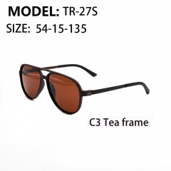 Low MOQ TR90 polarized men ray band double bridge coating sunglasses