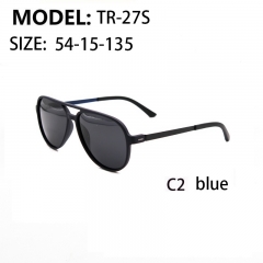 Low MOQ TR90 polarized men ray band double bridge coating sunglasses