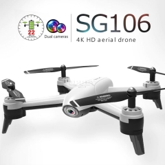 SG106 HD Drone 4K WiFi FPV Real Time Dual Camera Aerial Video Wide Optical Flow RC Quadcopter Helicopter Toys