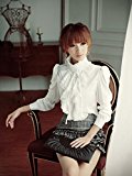 BellyLady Brand Noble Luxury Victorian Tops Women Shirt Ruffle Flounce Ladies Blouse (white)