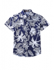 Summer Casual All-match Cool Printing Short Sleeve Shirt for Women Men Couples 17#