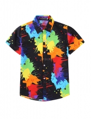 Men Women Cool Printing Beach Hawaii Couples Shirt 18#