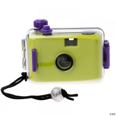 Underwater Waterproof Camera Mini Cute 35mm Film with Housing Case green