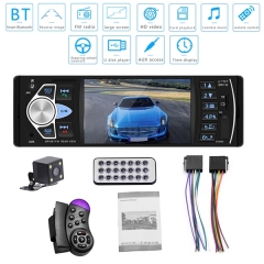 4.1 inch HD Car MP5 Bluetooth Hands-free Vehicle MP5 Player Card Radio 4022D with Rear Camera black