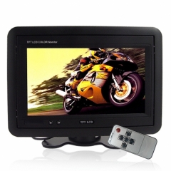 Headrest/Stand In-Car TFT LCD Monitor- 7 Inch Reversing Rear View Display -Black black