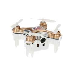 Cheerson CX-10WD-TX 2.4GHz 4CH 6-axis Wifi FPV Quadcopter 3D Eversion Mini Drone With 0.3MP Camera Gold without remote control