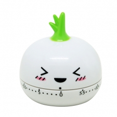 Kitchen Vegetable/Fruit Shape Timer Cute Cooking Mechanical Home Decor white