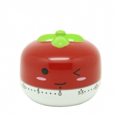 Kitchen Vegetable/Fruit Shape Timer Cute Cooking Mechanical Home Decor red