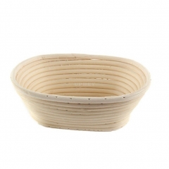 15X8X5CM Baking Dry Basket Oval Shape Rattan Banneton Basket Bread Dough Proving Brotform Bowl Oval