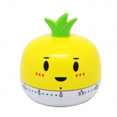 Kitchen Vegetable/Fruit Shape Timer Cute Cooking Mechanical Home Decor yellow