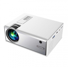 C8 Portable Android Video Projector 1280*720P Native Resolution With WIFI Bluetooth Home Cinema Movie Beamer white