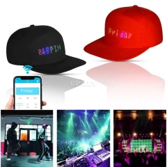 Smart LED Cap Screen Display Effects Pattern Mobile Phone APP Controlled Caps Party Club Baseball Sports Hat
