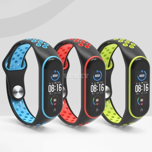 Replacement Silicone for Xiaomi Mi Band 6 5 3 4 Many Colors Porous Anti-sweat Sport Breathable BuckleWrist Strap