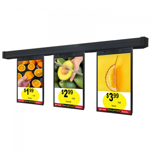 10.1" LCD Video Price Tag Dual Display Side Advertising Digital Signage Show Products for Supermarket Store Hotel Restaurant Bank Airport Cinema